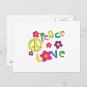 hippie briefkaart (Voorkant / Achterkant)