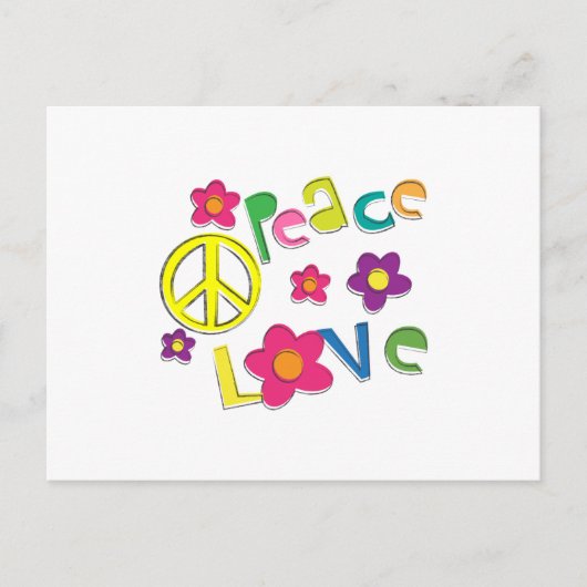 hippie briefkaart (Voorkant)