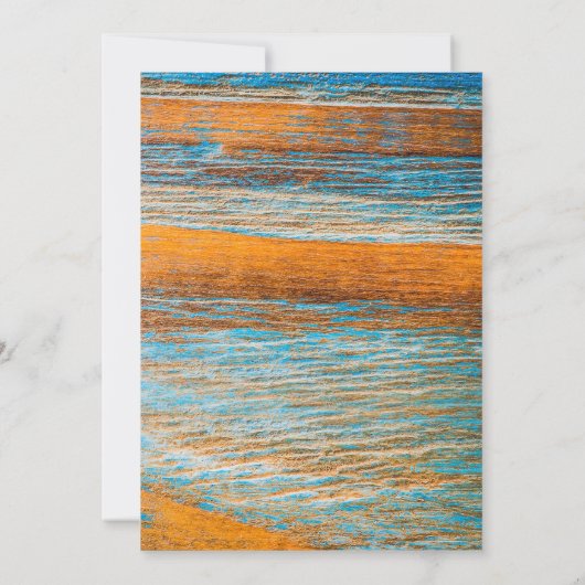 Hippie Bruiloft Save the Date Kaart (Achterkant)