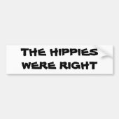 HIPPIE BUMPERSTICKER (Voorkant)