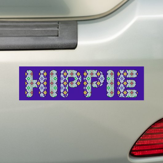 HIPPIE BUMPERSTICKER (Op auto)