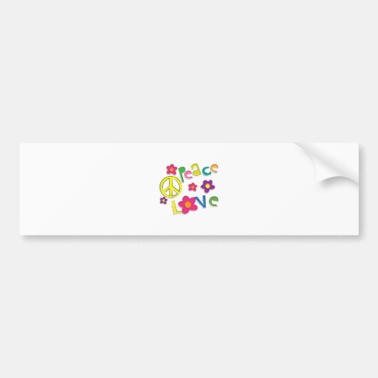 hippie bumpersticker (Voorkant)