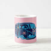 Hippie Bus  325 ml  Klassieke Witte Mok (Center)