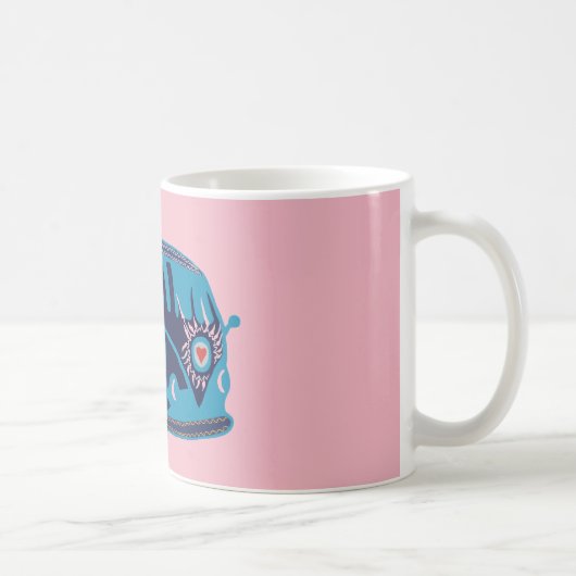 Hippie Bus  325 ml  Klassieke Witte Mok (Rechts)