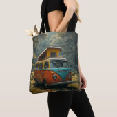 Hippie-bus-all-overprint-tas Tote Bag (Dichtbij)