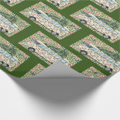 Hippie Bus brengt kerstmis in huis Cadeaupapier (Hoek)