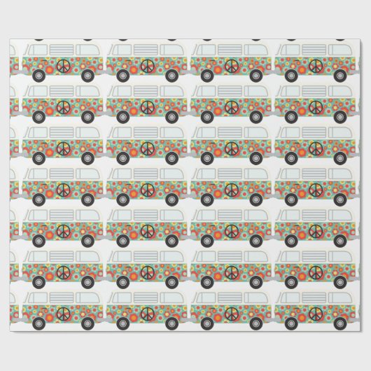 Hippie Bus Cadeaupapier (Vlak)