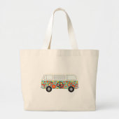 Hippie Bus Grote Tote Bag (Voorkant)