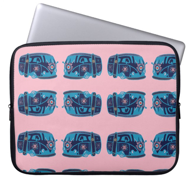 Hippie Bus Laptop Hoes (Voorkant)