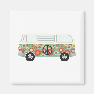 Hippie Bus Magneet
