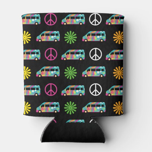 Hippie Bus Peace Sign 70 Blikjeskoeler (Achterkant)