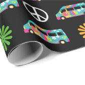 Hippie Bus Peace Sign 70 Cadeaupapier (Rol Hoek)