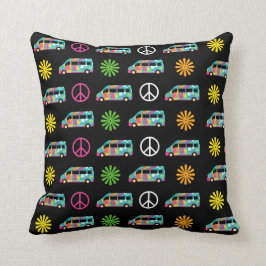 Hippie Bus Peace Sign 70 Kussen