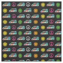 Hippie Bus Peace Sign 70