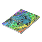 Hippie car Colorful Art Notitieblok (Linkerzijde)