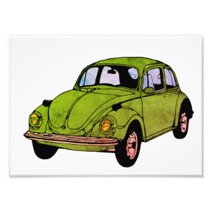 Hippie Car Drawing, Kodak Professional Print Foto Afdruk