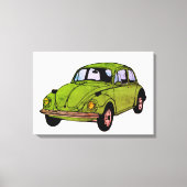 Hippie Car Drawing Wrapped Canvas (Voorkant)