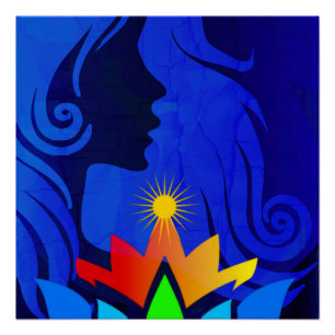 HIPPIE CHAKRA QUEEN PERFECT POSTER