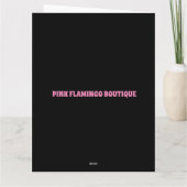 HIPPIE CHICK 1960S GROOVY BIRTHDAY KAART VOOR VRIE (Achterkant)