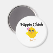 Hippie Chick 1 Magneet (Voorkant / Achterkant)