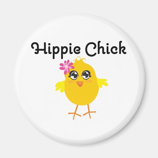 Hippie Chick 1 Magneet (Voorkant)