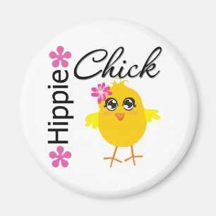 Hippie Chick 5 Magneet