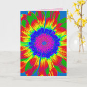 HIPPIE CHICK BIRTHDAY KAART (Gele Bloem)