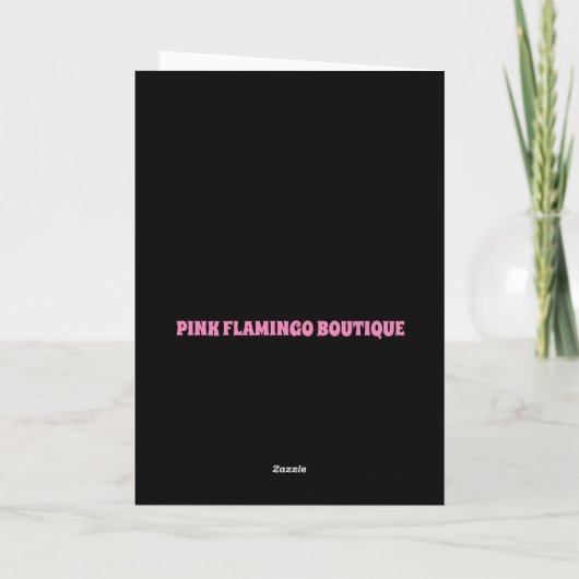 HIPPIE CHICK BIRTHDAY KAART (Achterkant)