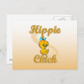 Hippie Chick Briefkaart (Voorkant / Achterkant)