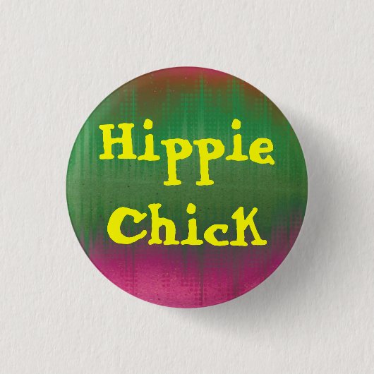 Hippie Chick Button (Voorkant)