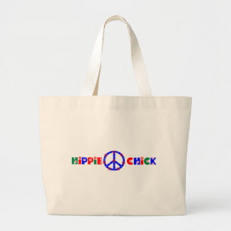 Hippie Chick Canvas tas met vredesbord
