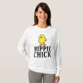 HIPPIE CHICK FUNNY LADIES T-SHIRTS (Voorkant volledig)