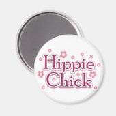 Hippie Chick Magneet (Voorkant / Achterkant)