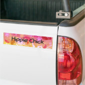 Hippie Chick Paisley Pattern Bumpersticker (Op Truck)