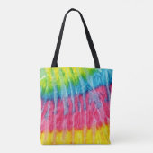 Hippie Chick Peace Tie Dye Tote Bag (Achterkant)