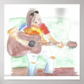 Hippie chick poster (Voorkant)