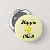 Hippie Chick Ronde Button 5,7 Cm (Voorkant /achterkant)