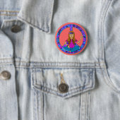 Hippie Chick Ronde Button 5,7 Cm (In situ)