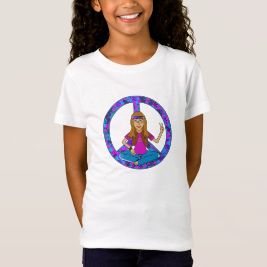 Hippie Chick T-shirt (Voorkant)