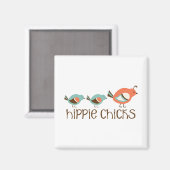 Hippie Chicken Magneet (Voorkant / Achterkant)