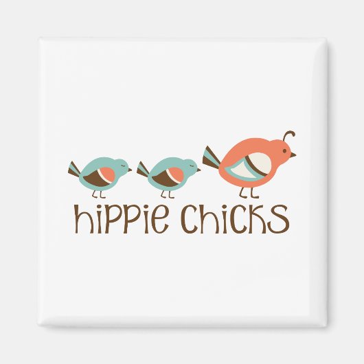 Hippie Chicken Magneet (Voorkant)
