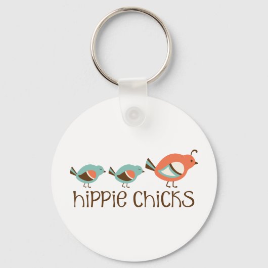 Hippie Chicken Sleutelhanger (Voorkant)