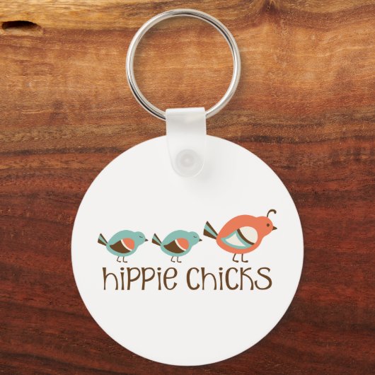 Hippie Chicken Sleutelhanger (Voorkant)