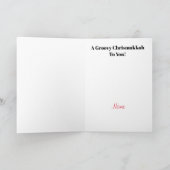 Hippie Chrismukkah Card Kaart (Binnen)