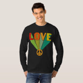 Hippie Colorful Retro 1 T-shirt (Voorkant volledig)
