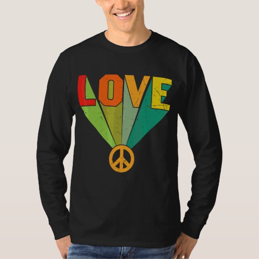 Hippie Colorful Retro 1 T-shirt (Voorkant)