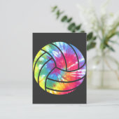 Hippie Colorful van de volleybalspeler Briefkaart (Staand voorkant)