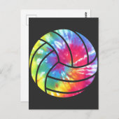 Hippie Colorful van de volleybalspeler Briefkaart (Voorkant / Achterkant)