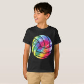Hippie Colorful van de volleybalspeler T-shirt (Voorkant volledig)