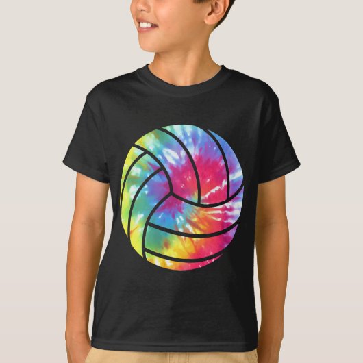 Hippie Colorful van de volleybalspeler T-shirt (Voorkant)